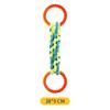 Pet Playtime Dog Toy Rope Double-Ring Cotton Blend for Interactive Enjoyment