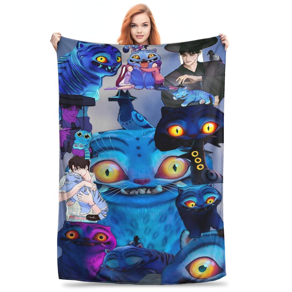 Anime Kpop Demono Medžiotojai Derpy Tigras Antklodė Kokybiška Šilta Minkšta Mėtoma Antklodė Žiemos Dekoratyvinė Miegamojo Spausdinta Lovatiesė