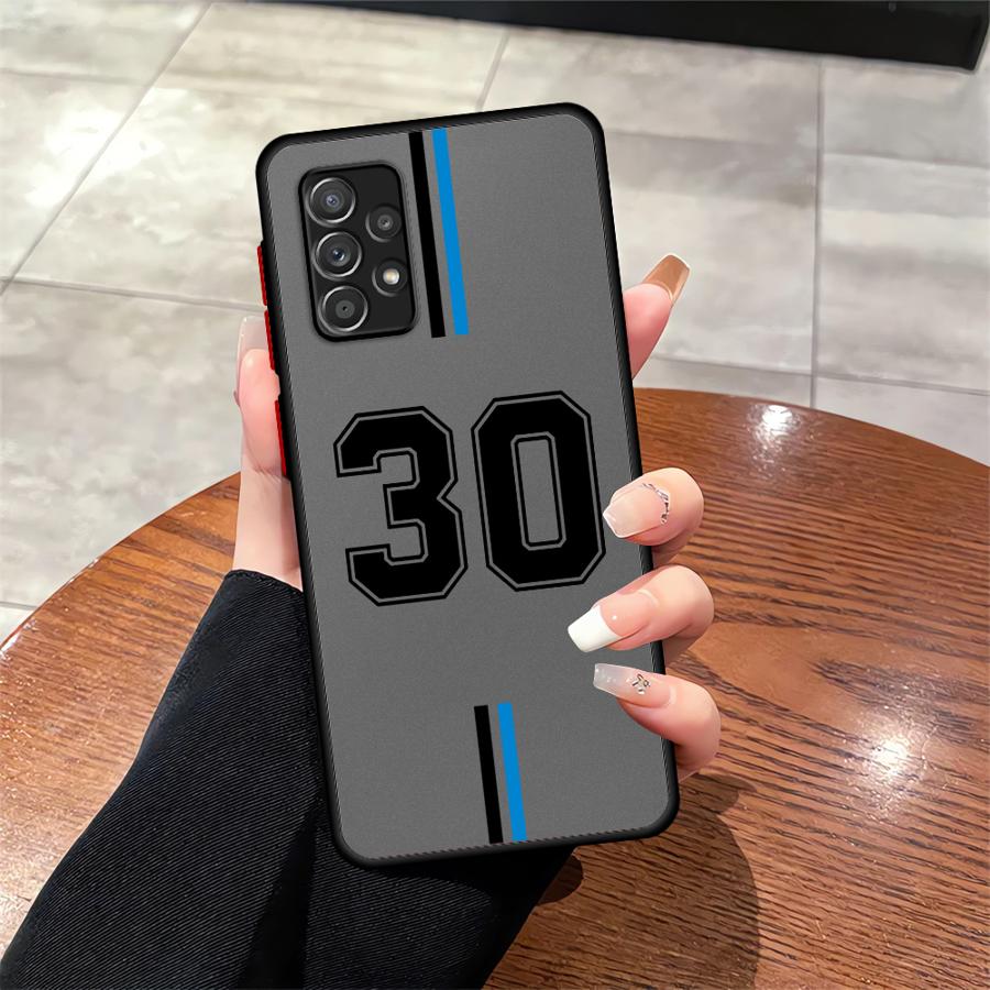 FootBall Number Case for Samsung Galaxy A73 A33 A35 A34 A36 A17 A52 A52S A72 A56 A55 A54 A16 A15 A14 A23 A53 Phone Cover