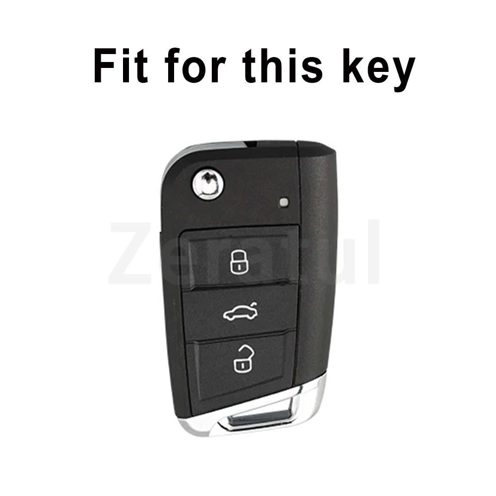 Leather Tpu Style Shell Fob Holder For Seat Ateca Leon Fr 2 Ibiza Car Key Case Cover For Vw Volkswagen Golf 7 Mk7 Tiguan Mk2