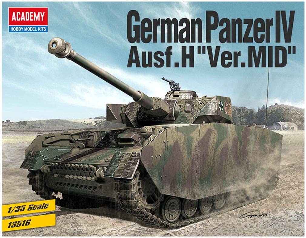Academy Scale Panzer IV H Plastic Model Kit 13516 1/35 Ausf. Mid-Production