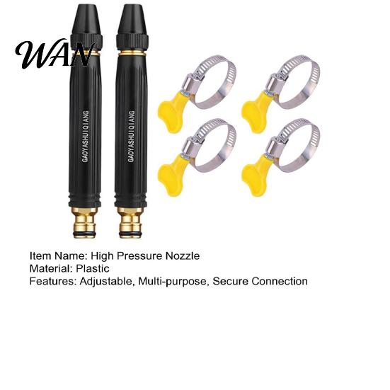 Adjustable Spray Nozzle High Pressure Hose Car Wash Booster with Settings Garden for Plant Watering Washing Outdoor Cleaning