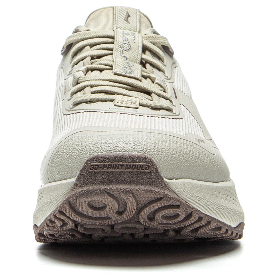 Li Ning SOFT PLUS Cushioning, Wear Resistant Low top Casual Shoes Women's Beige AGLU088-4