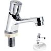 Single Hole Bathroom Faucet, Face Basin Faucet for Bathroom Sink Restroom Faucet Cold Water Faucet for Home or Outdoor G1/2