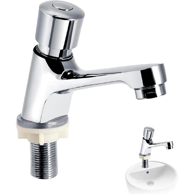 Single Hole Bathroom Faucet, Face Basin Faucet for Bathroom Sink Restroom Faucet Cold Water Faucet for Home or Outdoor G1/2