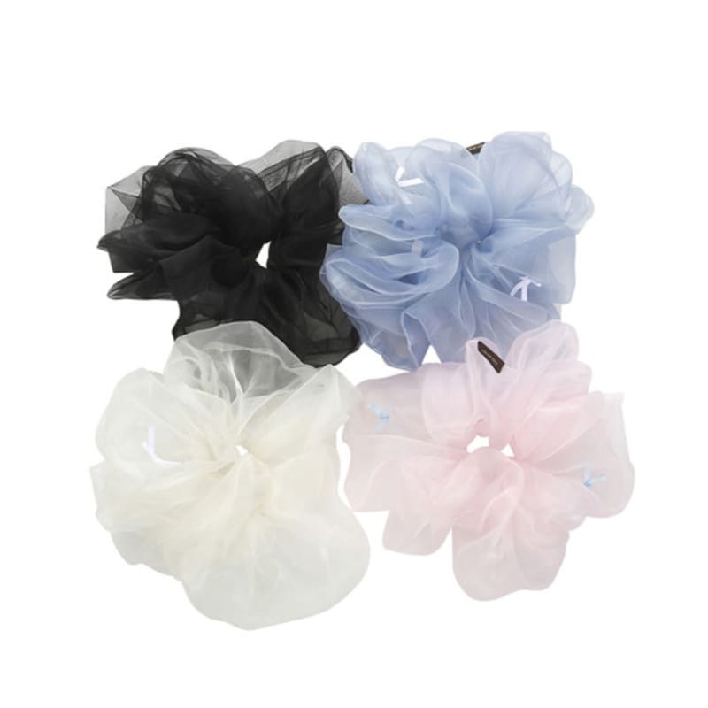 Charmy Baby Ribbon Scrunchie_blue