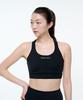 LIMELIGHT APPAREL Athlete Logo Standard Sports Bra (Black/White)
