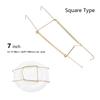 Fashion Invisible Square Wall Display Plate Dish Hangers Spring Holder W Type Hook