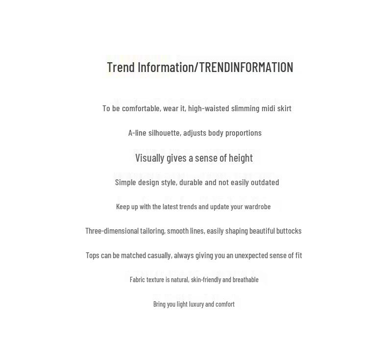 Women's High-Waisted A-Line Pleated Skirt - Spring 2025 Collection, Elegant Medium-Long Length