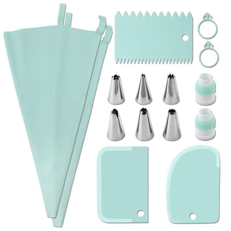 Nordic Disposable Piping Bags & Tips Set for Cake Decorating