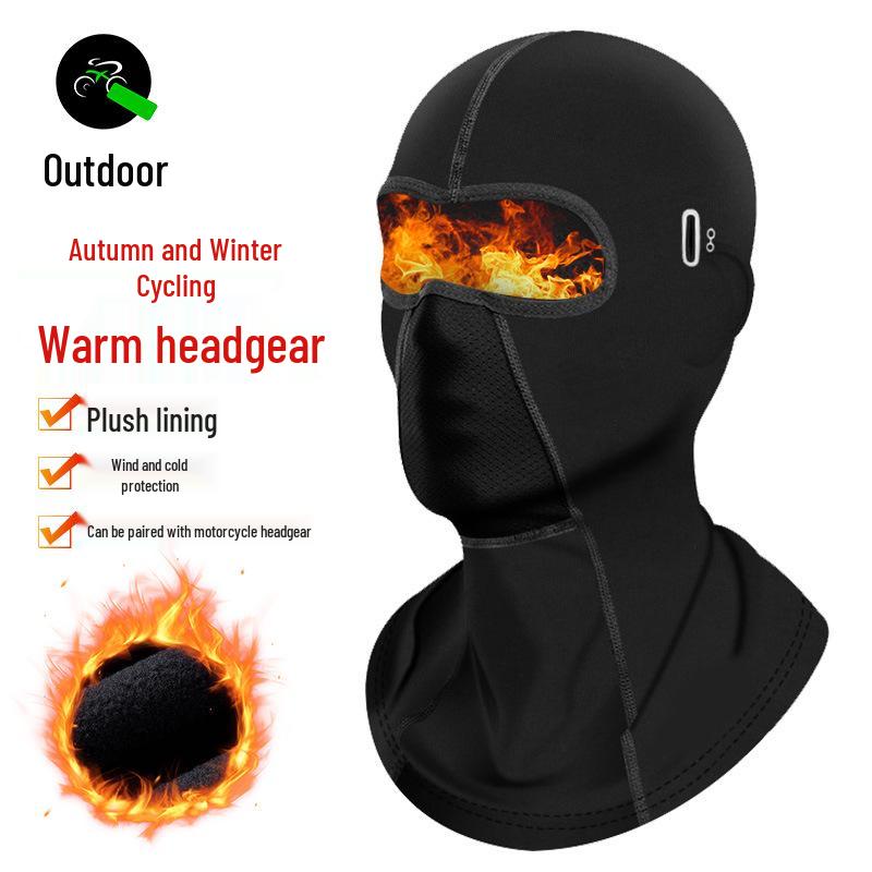 Wiatroszczelna kominiarka motocyklowa transgraniczna: Ciepła wkładka do kasku rowerowego i zimowa maska narciarska na twarz