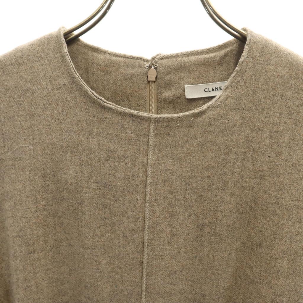 CLANE No Sleeve Flare Long Dress 2 Beige Women Used