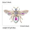 Stylish Rhinestone Bee Brooches for Women Unisex Crystal Glass Insect Pins Event Funny Luxury Gifts New Year Friends Decoration