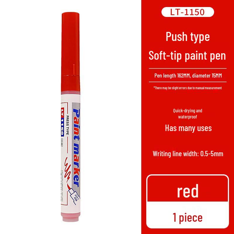 Letu Eco-Friendly Soft-tip Paint Pen Set - DIY Hand-painted, Graffiti, Colored, Waterproof, and Fade-resistant.