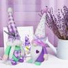 Summer Lavender Heart Faceless Doll - Cute Cross-Border Window Display Decoration