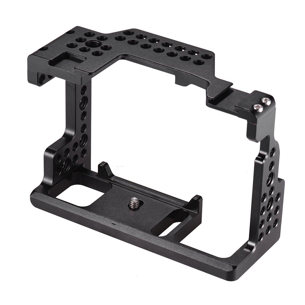 Andoer Camera Cage Video Film Film Making Stabilisator Aluminiumslegering 1/4 tommers skrue med kald sko