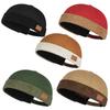 Brimless Dome Melon Cap Solid Color Bucket Cap Casual Landlord Hat  Travel