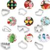 1/2PCS Gingerbread Man Snowflake Xmas Theme Cake Mould Baking Tool Biscuit Mold Christmas Cookie Cutter