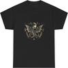 Mystic Dragon Celestial Tee, Cotton Shirt, Mythical Dragon Graphic Shirt, Unisex Tee, Dragon Lover Gift, Dragon Moon Top Black