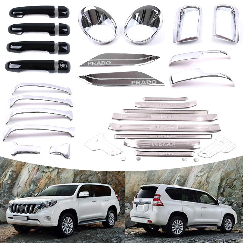 13-16 Toyota Prado Front & Rear Fog Light Grille & Bumper Guard