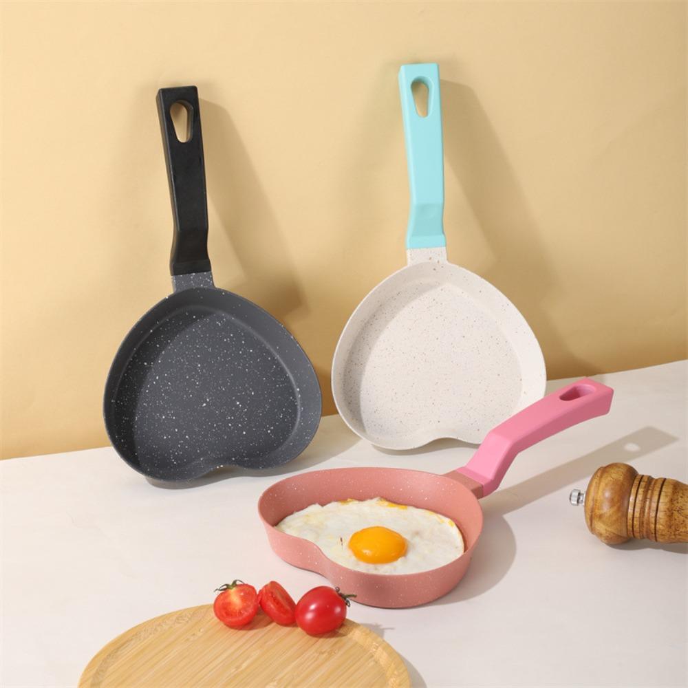 Flat-bottomed Egg Frying Pan Non-stick Hamburger Skillet Household Pancake Pan Kitchenware