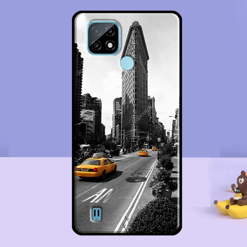 New York City Case For Realme 13 10 11 12 14 Pro Plus C75 C67 C61 C55 C53 C51 C35 C21Y C25S GT 7 Pro 6 6T