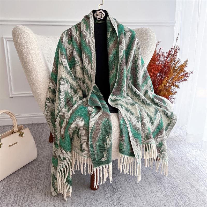 Women Paisley Scarf Cashmere Feeling Pashmina Shawls Lady Winter Jacquard Scarves Blanket Foulard Bufanda Tassel Poncho Stoles