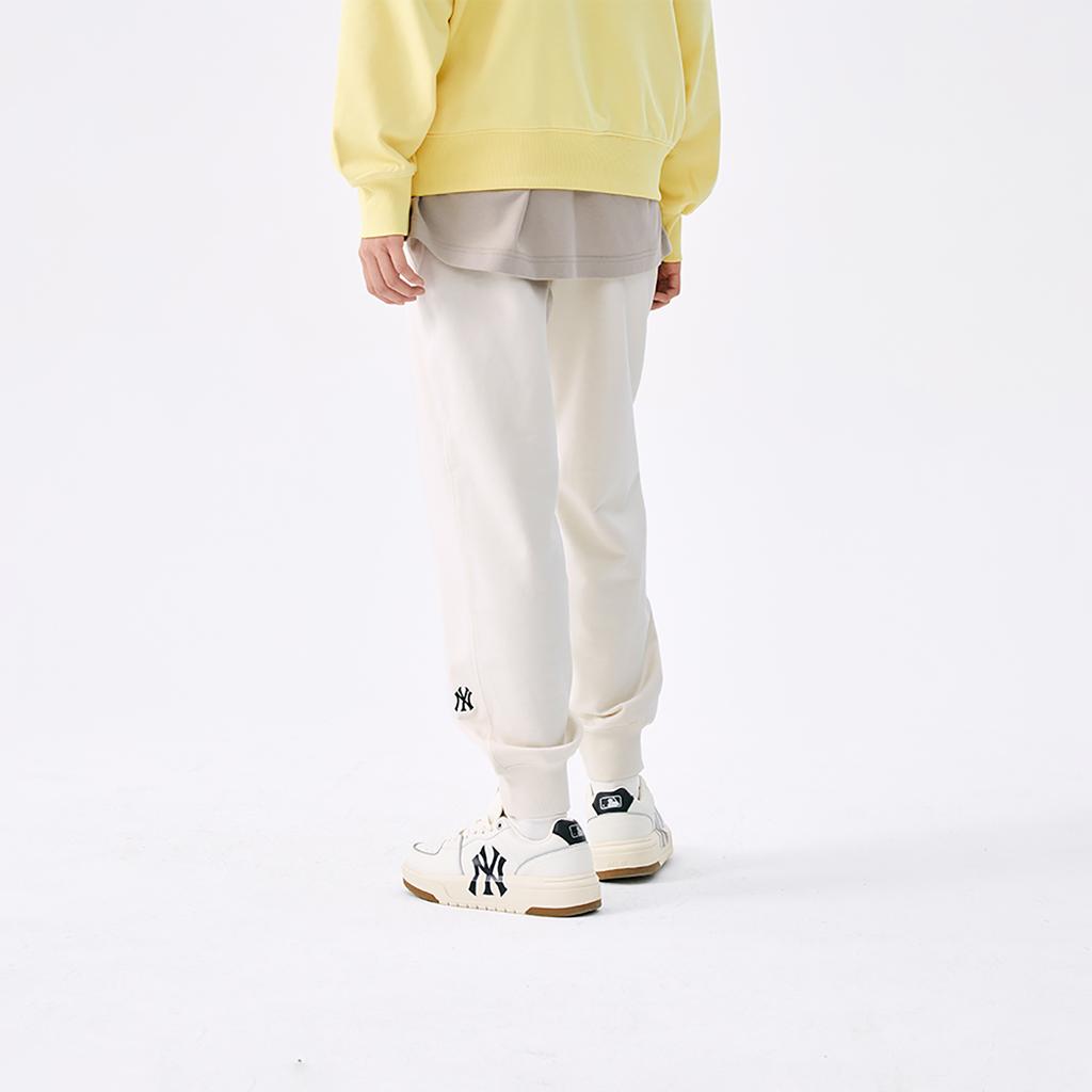 New MLB New York Yankees Basic Collection SS25 Knitted Sports Pants Unisex Cream 3APTB0151-50CRS