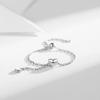 Einfache Herz Quaste Verstellbare Ringe Silberfarbe Kette Anhänger Ring Romantische Kreisringe Frauen Mädchen Fingerschmuck