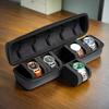 5/6-Slot Watch Case | Hard Shell Travel Organizer with Pillow Insert - Gift Ready (Black),suitable for Smart Watch Storage