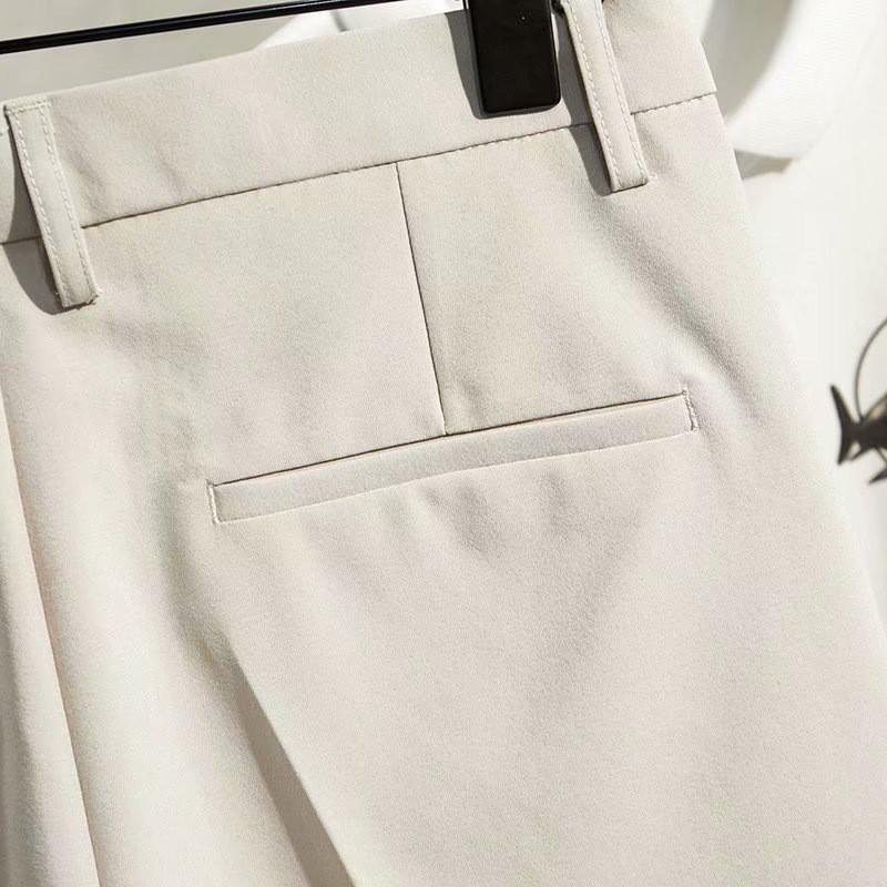 Herren Slim Fit Gerade Geschnittene Chino-Shorts Lässige Hose Mit Knitterfestigkeit