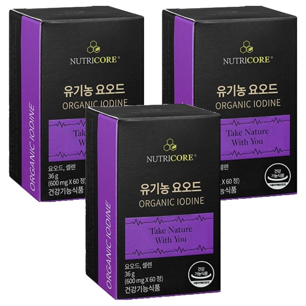 Nutricore Organic Iodine 36g 60 Tablets 3 pcs