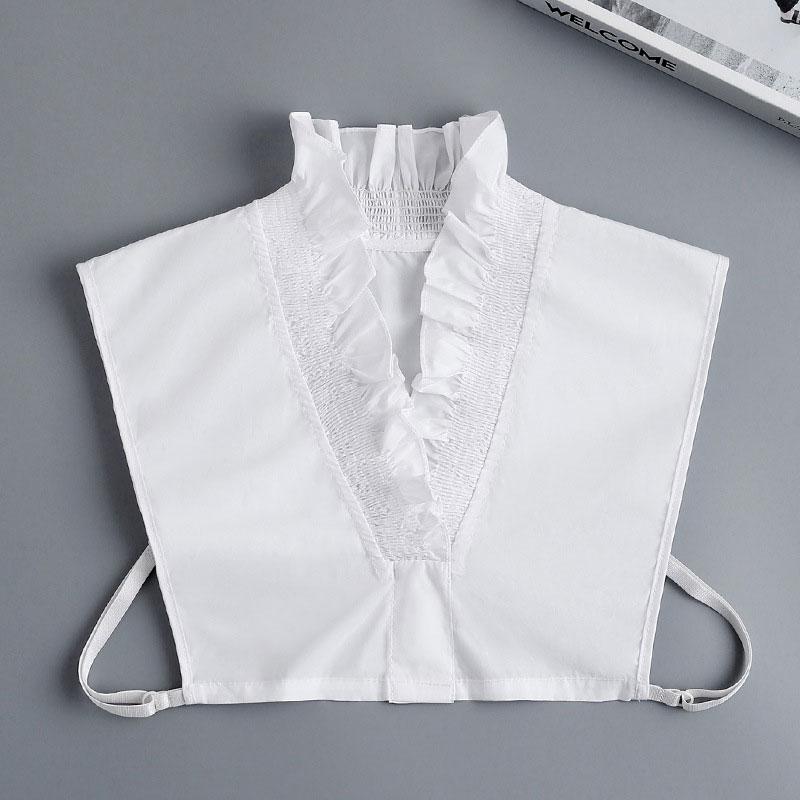 

Поддельные воротники Съемный воротник Дики V-образный вырез Элегантный поддельный воротник Рубашка Съемный искусственный ложный воротник для женщин