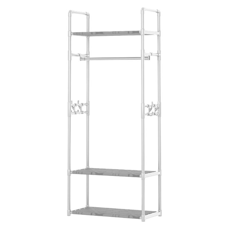 Многофункциональная вешалка для одежды и органайзер для обуви для экономии места прихожей спальни возможности настенного хранения белый 2690₽