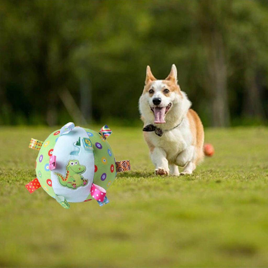 1pc-Plush Ball Toy, Colorful Rope Design, Durable Dog Chew Toy, Suitable for Pet Dogs To Play Indoors and Outdoors