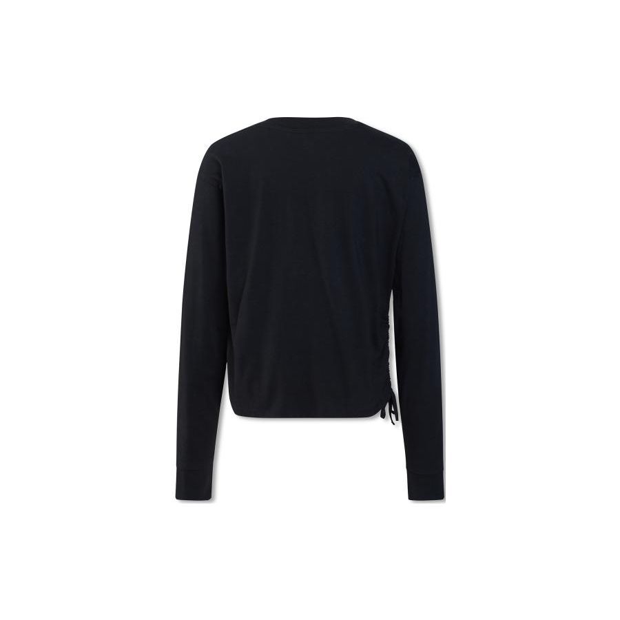 Levis SS23 Solid Color Round Neck Pullover Sweater Women Sweater Black A4939-0001