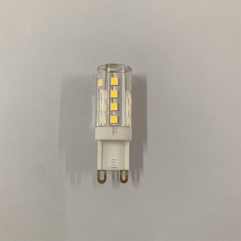 

9 Bulb Super Bright Crystal Chandelier with Halogen Corn Light Beads