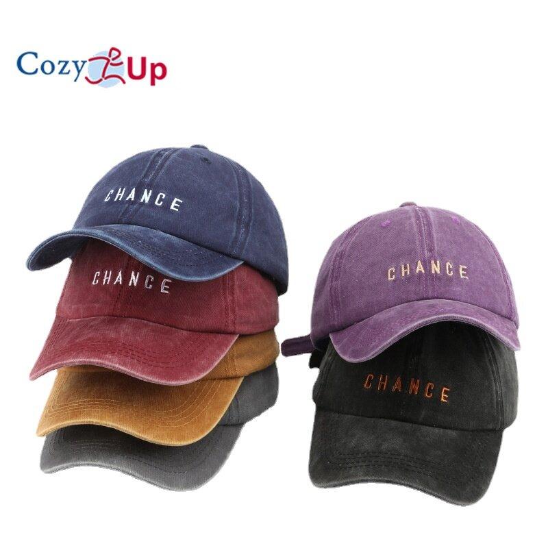 

Cozy Up Бейсболка Унисекс Ретро Джинсовая Мытая Буквы Тень Солнцезащитный крем