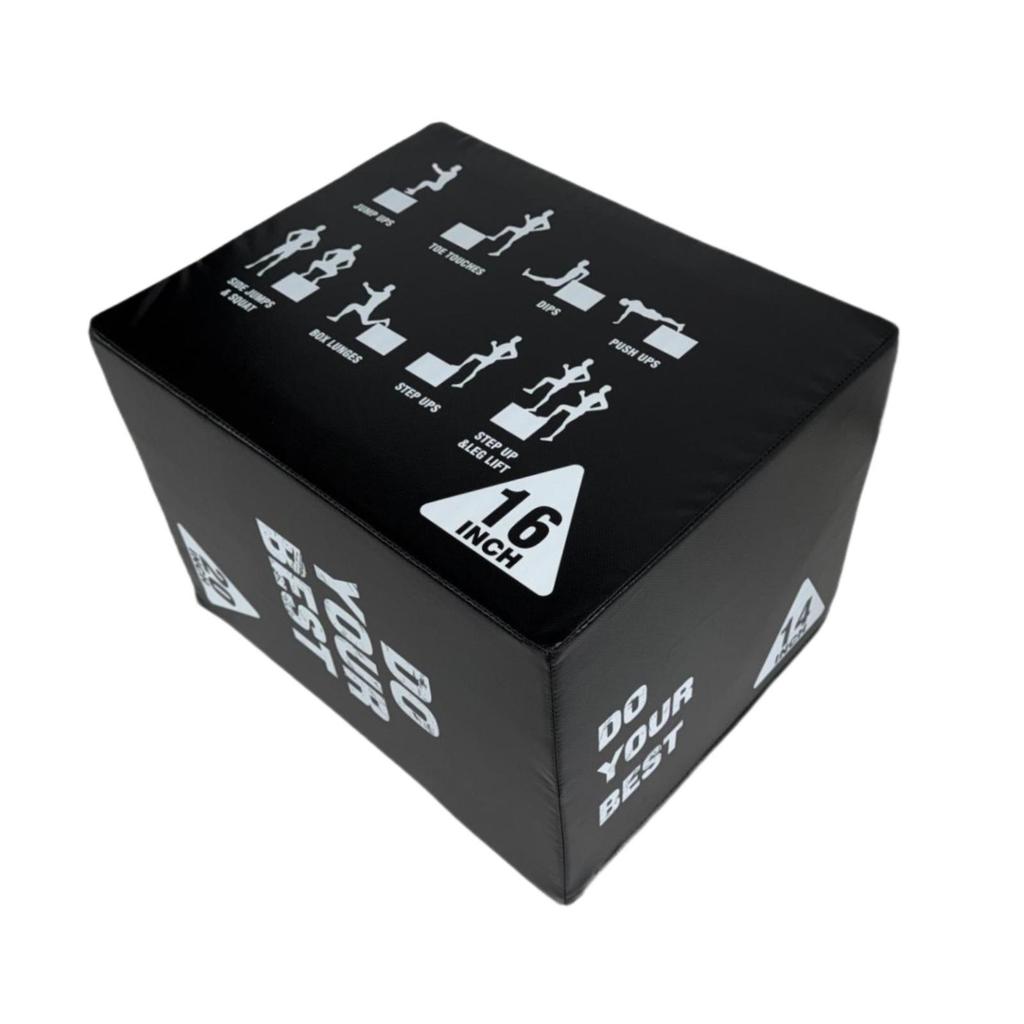 3 in 1 Plyometric Jumping Box Versatile Step for Gym Exercise Workout 50x40x35cm