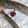 Серебряное кольцо с искусственным гранатом nano 2.165ct, вес изделия 3,19 гр (60002420)