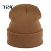 Outdoor Sports Winter Hat Unisex Solid Color Knit Beanies, Classic Slouchy Skull Cap for Winter, Knitted Casual Warm Headwear Men Women, Soft Thermal