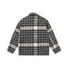 New Era FW21 Warm Plaid CPO Long Sleeve Jacket Unisex Jackets Gray 12866423