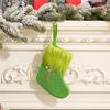 Stylish Embroidered Alphabets Christmas Stocking Knitted Festival Sock for Children Multicolors Holiday Stockings