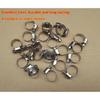 Stainless Steel Hose Clamps 10Pcs Durable Rust Resistant Adjustable Clips for Garden Hose Plumbing Pipeline Fixing DIY Projects