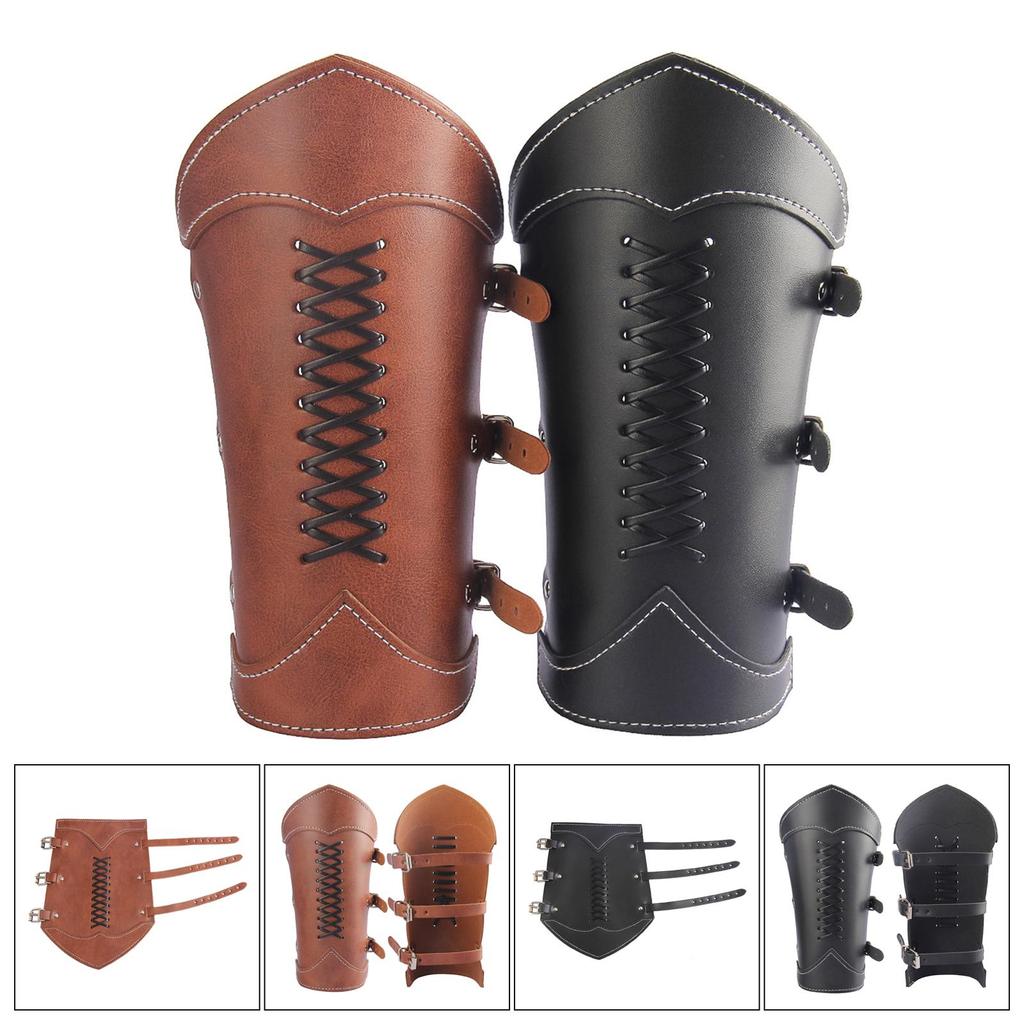 Knights Medieval Costume Bracer Wrist Guard Cosplay Props Accessories for Men Women Teens