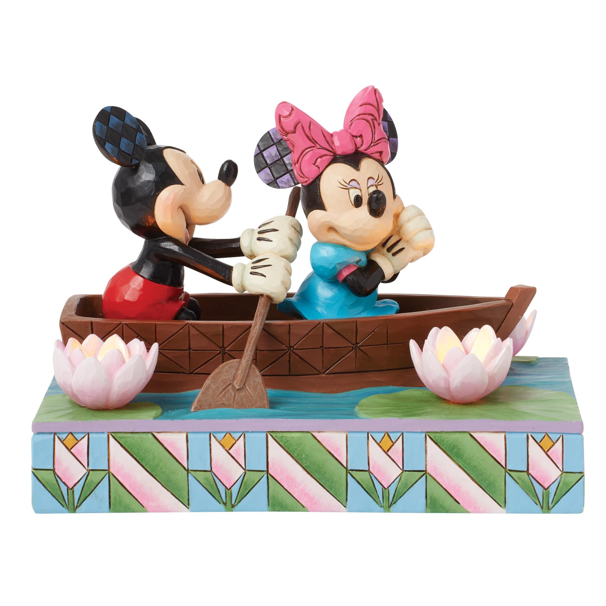 

Disney Traditions Mickey & Minnie LED Love Rowboat 6016328