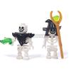 MOC Halloween Building Blocks Skeleton Army Knight Figures Flame Horse Medieval Vampire Furniture Assembly DIY Bricks Toys Gifts