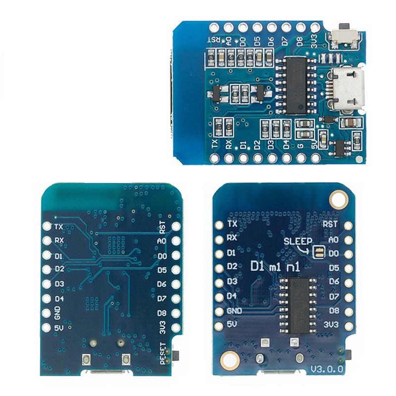 WeMos D1 Mini Pro V3.0 NodeMcu 4MB/16MB Bytes Lua WIFI Internet of Things Development Board Based ESP8266 CH340G Nodemcu V2