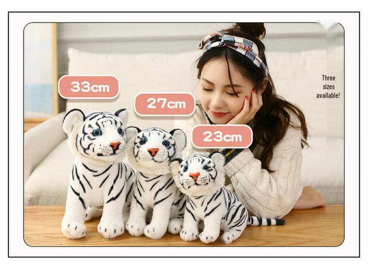 Realistic Tiger Plush Toy - Children's Birthday Gift & Cushion - Northeast Tiger Design