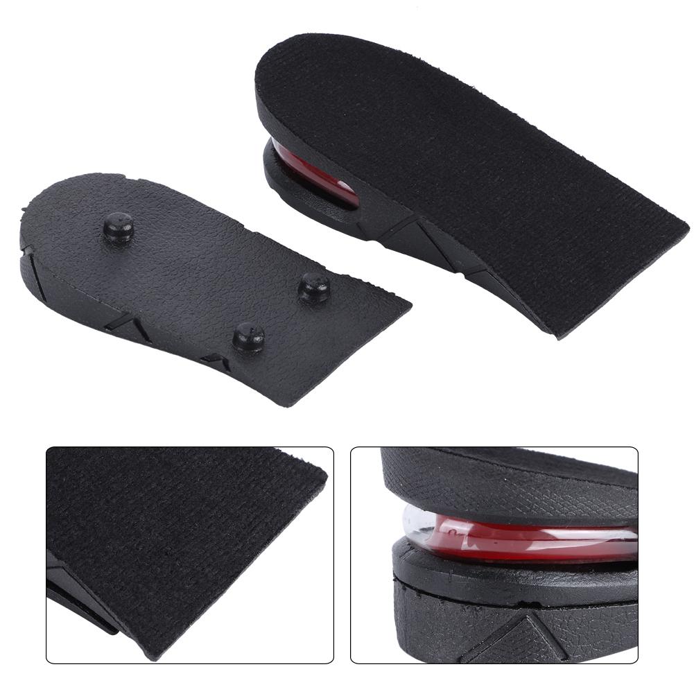 Hommes Femmes Universel Respirant Semelles Augmentant la Hauteur Coussinets Rehausseurs de Chaussures 5cm Noir